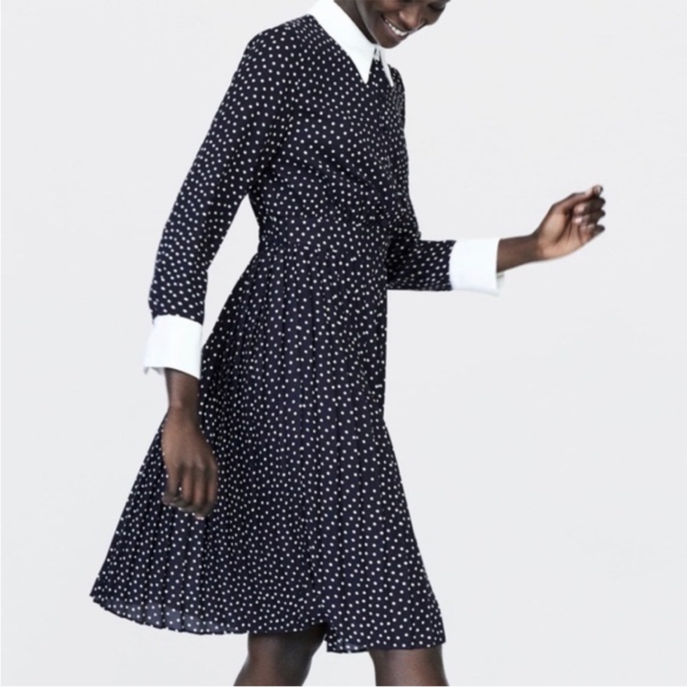 Navy Zara dress